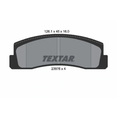 Kuva TEXTAR 2397601 Jarrupalat Ei kulumisenilmaisimelle