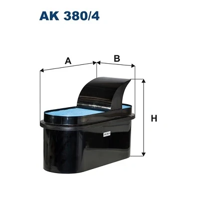 Kuva FILTRON AK 380/4 Ilmansuodatin 327 206 489 Suodatinpanos