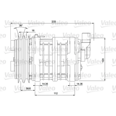 Kuva Kompressori, ilmastointilaite VALEO 700854