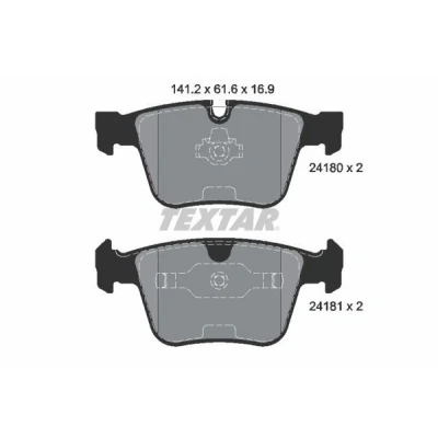 Kuva TEXTAR 2418001 Jarrupalat Kulumisenilmaisemelle MERCEDES BENZ: ML sarja, S sarja Sedan, R