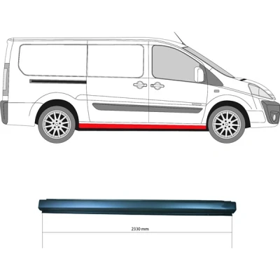 Kuva Kynnyspelti, Oikea CITROËN JUMPY II, Skåp FIAT SCUDO Buss, Skåp, PEUGEOT EXPERT TEPEE, TOYOTA PROACE OE