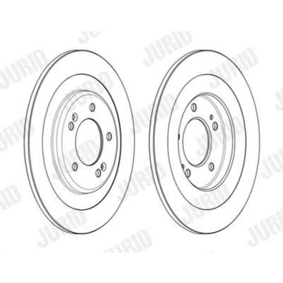 Kuva JURID 563001JC Jarrulevyt 300 10 5 114,3 täysi pinnoitettu Ilman tarvikkeita HYUNDAI: i40 Farmari, Sedan