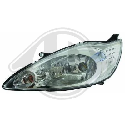 Kuva DIEDERICHS 1461080 Ajovaloumpio Oikea H4 Valokorkeussäätimen moottorilla FORD: KA Hatchback