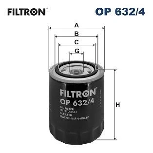 Kuva FILTRON OP 632/4 Öljynsuodatin M 26 X 1.5 Ruuvattava suodatin HYUNDAI: Terracan, H 1 Van, Cargo, KIA: CARNIVAL / GRAND 3, 2