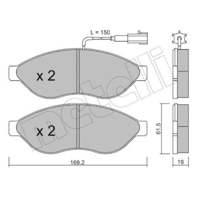 Kuva Jarrupalasarja, levyjarru METELLI 22 0708 1