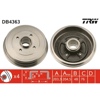 Kuva TRW DB4363 Jarrurumpu