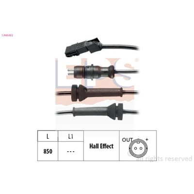 Kuva EPS 1.960.052 ABS Anturi Made in Italy OE Equivalent 850 RENAULT: SCENIC 2, MEGANE 2 Stufenheck, Kombi