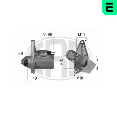 Kuva ERA 220525A Starttimoottori 12 1,4 9 RENAULT: MEGANE 3 Grandtour, 3, GRAND SCENIC