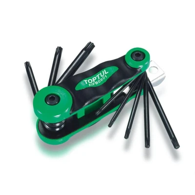 Kuva TOPTUL AIFB0801 Kulmaruuviväänninsarja T9, T10, T15, T20, T25, T27, T30, T40