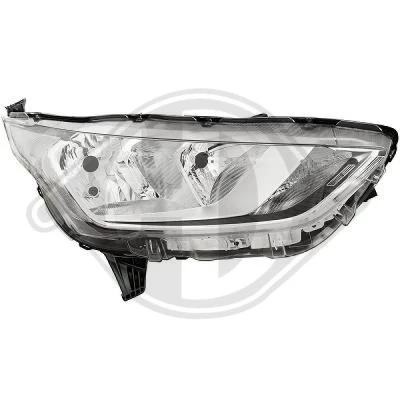 Kuva DIEDERICHS 1455880 Ajovaloumpio Oikea H7, H15, PW24W, W5W Valokorkeussäätimen moottorilla
