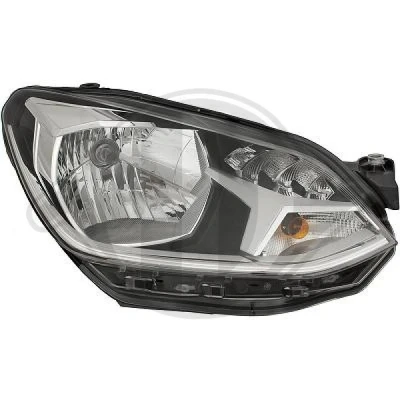 Kuva DIEDERICHS 2236180 Ajovaloumpio Oikea H4, W21/5W, PY21W Päiväajovalolla (LED) Valokorkeussäätimen moottorilla