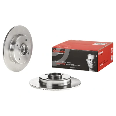 Kuva BREMBO 08.D205.17 Jarrulevyt 244 9 4 täysi Ruuveilla, Pyöränlaakersarjalla, ABS sensorirenkaalla PEUGEOT: 208 I Hatchback, 2008 Farmari