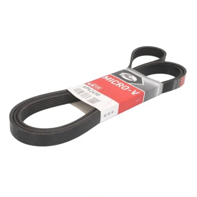 Kuva GATES Micro V 6PK2490 Moniurahihna 2490 6 Polyesteri, EPDM (eteenipropeeni dieeni kumi) AUDI: A6 C6 Avant, Q7, Sedan, VOLKSWAGEN: Touareg II