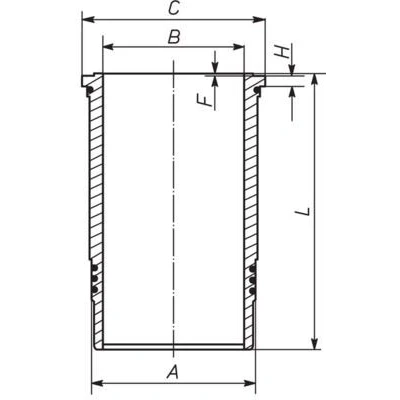 Kuva Sylinteriputki MAHLE ORIGINAL 037 LW 00101 001