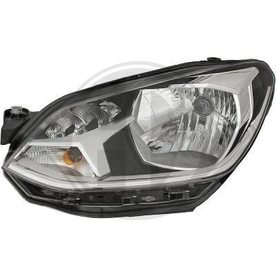 Kuva DIEDERICHS 2236181 Ajovaloumpio Vasen H4, W21/5W, PY21W Päiväajovalolla (LED) Valokorkeussäätimen moottorilla