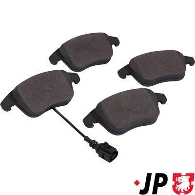 Kuva JP GROUP 1163609610 Jarrupalat Etuakseli Sis. kulumisenilmaisimen VOLKSWAGEN: Tiguan I, Sharan II, AUDI: Q3, SEAT: Alhambra II