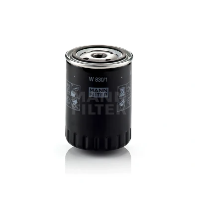 Kuva MANN FILTER W 830/1 Öljynsuodatin 3/4 16 UNF yhdellä peruutuksenestoventtiilillä Ruuvattava suodatin VOLKSWAGEN: Transporter 4, GOLF 3