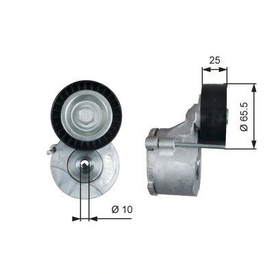 Kuva GATES T39281 Kiristysrulla FleetRunner Micro V Stretch Fit FIAT: Doblo II Van / Farmari