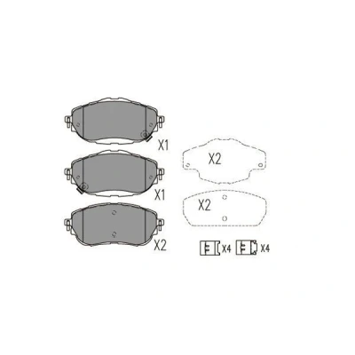 Kuva KAVO PARTS KBP 9123 Jarrupalat akustisella kulumavaroittimella TOYOTA: Auris Farmari, Hatchback, Corolla XI Sedan