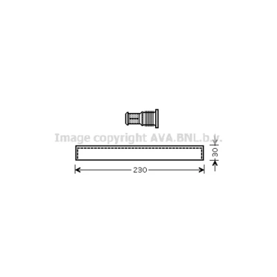 Kuva PRASCO SUD074 Ilmastoinnin Kuivain R 134a Muovi SUBARU: Legacy 4 Limousine,