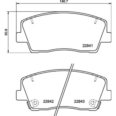 Kuva BREMBO P 30 108 Jarrupalat akustisella kulumavaroittimella Huudonvaimennuspellillä Tarvikkeilla KIA: Stinger Hatchback