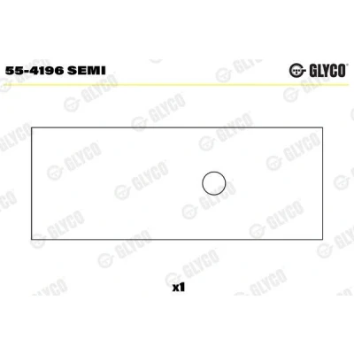 Kuva GLYCO 55 4196 SEMI Laakerin holkki, kiertokanki