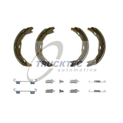 Kuva TRUCKTEC AUTOMOTIVE 02.35.472 Käsijarrukengät Taka akseli MERCEDES BENZ: C sarja T modell, Sedan, E Coupe