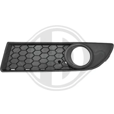 Kuva DIEDERICHS ZUB00332 Puskurin Ritilä Edessä, Vasen autoille sport paketilla mattamusta VOLKSWAGEN: Polo IV Hatchback