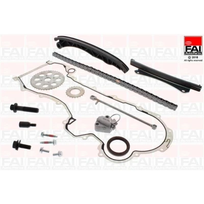Kuva FAI AutoParts TCK6L Jakoketjusarja Tiivisteillä, Hammaspyörillä Yksinkertainen, Niittiketju OPEL: Corsa D Hatchback, Astra J Sports Tourer