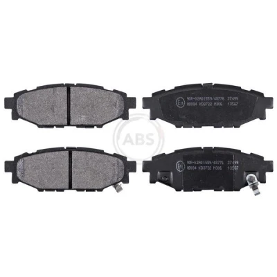 Kuva A.B.S. 37499 Jarrupalat akustisella kulumavaroittimella SUBARU: Legacy 4, Forester IV, III, TOYOTA: GT86 Coupe