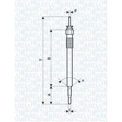 Kuva MAGNETI MARELLI 062900086304 Hehkutulppa 4,4V 8A M10X1,25 KIA: SORENTO 2, CARNIVAL / GRAND 3, Sportage IV, HYUNDAI: SANTA FE 2