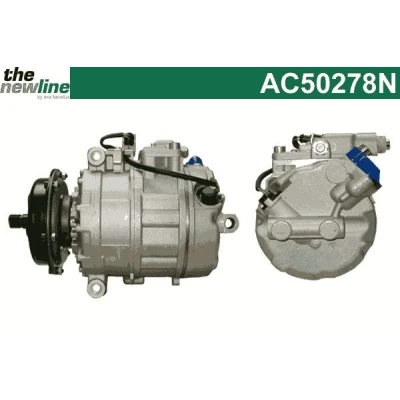 Kuva The NewLine AC50278N Ilmastoinnin Kompressori 7SEU16C VOLKSWAGEN: Transporter 5, Multivan 5 (7HM, Bus