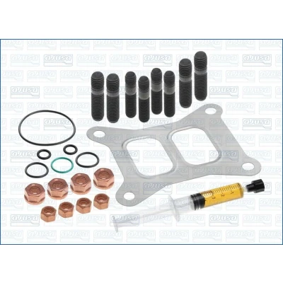 Kuva AJUSA JTC12304 Asennussarja Turboahdin syringe with oil Tiivisteillä asennusohjeella AUDI: Q5
