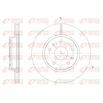 Kuva REMSA 61423.10 Jarrulevyt Etuakseli 279,8, 279,8 22 5 Tuuletettu SUZUKI: SX4 I Hatchback