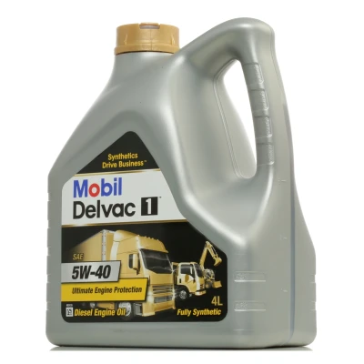 Kuva Mobil Delvac 1 5W 40 4l Moottoriöljy 148368 MERCEDES BENZ: C sarja T modell, E Sedan, TOYOTA: HILUX 6 Pick up, Avensis I Sedan
