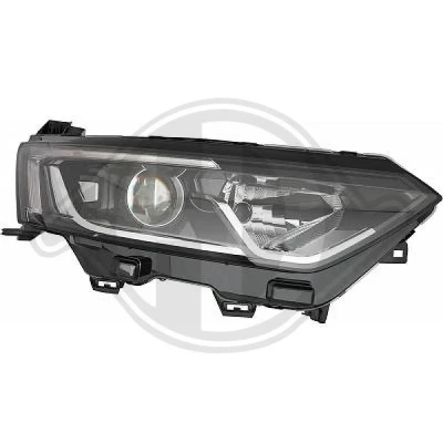 Kuva DIEDERICHS 4445280 Ajovaloumpio Oikea LED, H7/H7 Valokorkeussäätimen moottorilla