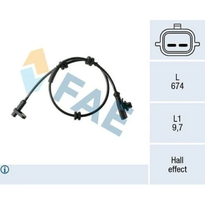 Kuva FAE 78454 ABS anturi Hall 2 674 FORD: FIESTA 6