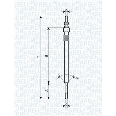 Kuva MAGNETI MARELLI 062900030304 Hehkutulppa 11V 10A M9X1 SAAB: 9 3 Farmari, Sedan, ALFA ROMEO: 159 Sportwagon, OPEL: Vectra C CC, Zafira B