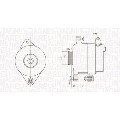 Kuva MAGNETI MARELLI 063731595010 Laturi 12V 90A TOYOTA: Yaris I Hatchback, Verso