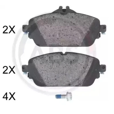 Kuva Jarrupalasarja, levyjarru, Etuakseli MERCEDES BENZ OE 0004208700, 0004208903, 0004209703