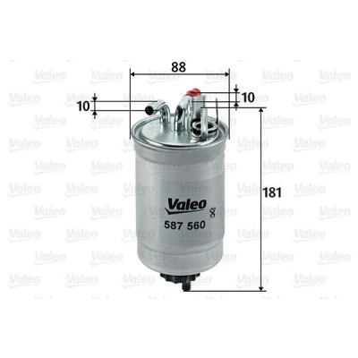 Kuva VALEO 587560 Polttoainesuodatin Letkusuodatin 10 AUDI: A2