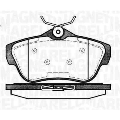 Kuva MAGNETI MARELLI 363916060194 Jarrupalat CITROËN: Jumpy II MPV, Van, PEUGEOT: Expert Tepee