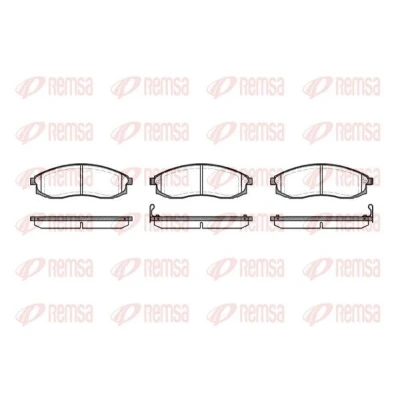 Kuva REMSA 0598.02 Jarrupalat Etuakseli Sis. kulumisenilmaisimen liimakelmulla Tarvikkeilla NISSAN: Maxima IV QX Sedan