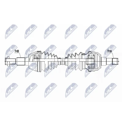 Kuva NTY NPW PL 087 Vetoakseli Taka akseli, oikea 860 81 CHEVROLET: Captiva