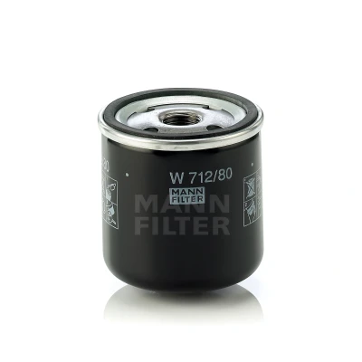 Kuva MANN FILTER W 712/80 Öljynsuodatin 3/4 16 UNF yhdellä peruutuksenestoventtiilillä Ruuvattava suodatin SAAB: 9 5 Sedan, 99, Farmari