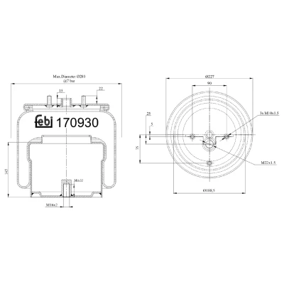 Kuva FEBI BILSTEIN 170930 Metallipalje, ilmajousitus
