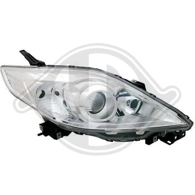 Kuva DIEDERICHS 5681180 Ajovaloumpio Oikea H7, H7/HB3, HB3 Kromi