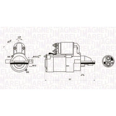 Kuva MAGNETI MARELLI 063721246010 Starttimoottori 12 1,4 11 FORD: MONDEO 3 Kombi, Stufenheck