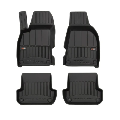 Kuva FROGUM 3D408654 Lattiamattosetti Kumi Edessä ja takana 4 Musta AUDI: A4 B6 Avant, Sedan