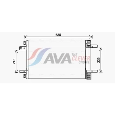 Kuva PRASCO CN5311D Ilmastoinnin Lauhdutin Vedenerottimella 14,4 11,1 Alumiini 530 R 1234yf, 134a OPEL: Vivaro C Combi, PEUGEOT: 308 II Hatchback